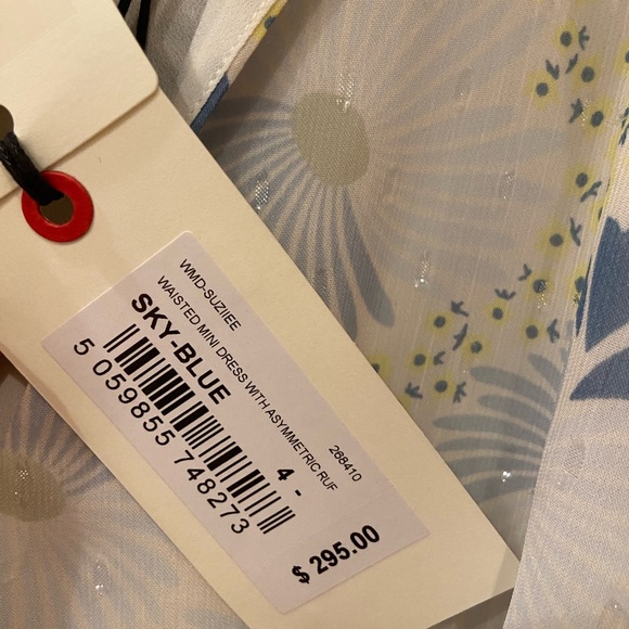 Ted Baker's Suziiee minidress drapes Ted size 4, US 10 - Picture 5 of 8